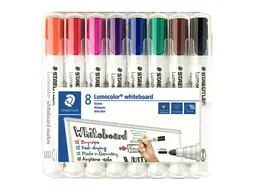 Whiteboardmarker Staedtler Lumocolor 351 set à 8 stuks assorti