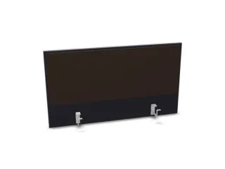 opzetpaneel,v. bureau,aanbouw achter,B 1000mm,CC-zwart,BN2036-bruin - 1