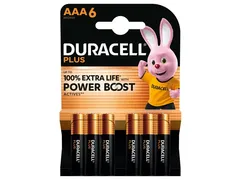 Batterij Duracell Plus Powerboost AAA 6 stuks