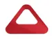 Oplegdeksel,V. Afvalbak 1X60L,Driehoekig,1Opening,Staal,Rood