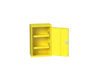milieukast,HxBxD 800x525x350mm,vleugeldeur,2xopvanglegborden/1etage - 1