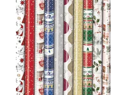 Geschenkpapier Kerst Präsenta 70cmx2m assorti