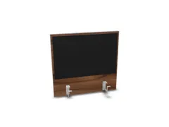 opzetpaneel bureau aanbouw achter NP-tiepolo nut BN8033-zwart 600mm