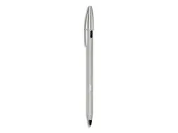 balpen Cristal Re-new, zilveren lichaam zwarte inkt
