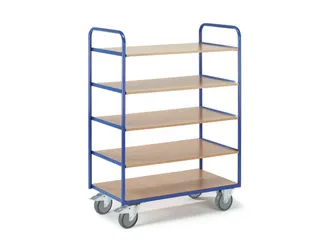 etagewagen,draagverm. 250kg,5etage(s),laadvl. LxB 800x500mm,MDFetage - 1
