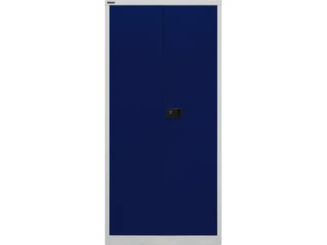 kantoorkast openslaande deuren 1950x914x400mm Stalen blauw grijs