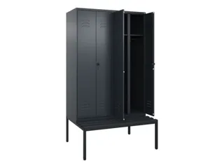 locker voor scheiding van kleding,HxBxD 2120x1200x815mm,4vak - 2