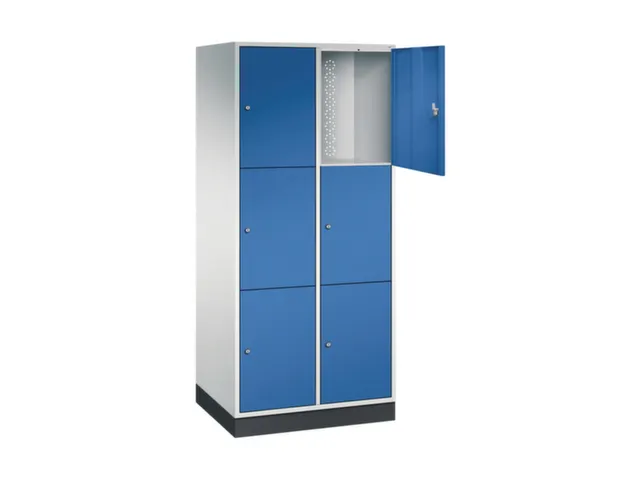 grootvolume-lockersysteem,RAL 7035/RAL 5010,HxBxD 1950x820x600mm