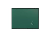 Krijtbord 120x240cm Groen Emaille Softline 8mm Zwart profiel