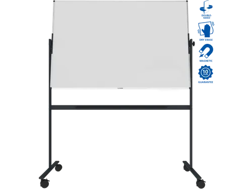 Legamaster UNITE kantelbaar Whiteboard 100x150cm zwart onderstel