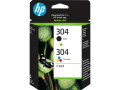 HP 304 originele inktcartridges zwart en kleur 2-pack 3JB05AE