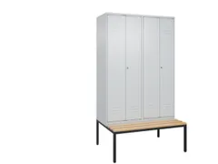 locker voor scheiding van kleding,HxBxD 2120x1200x815mm,4vak