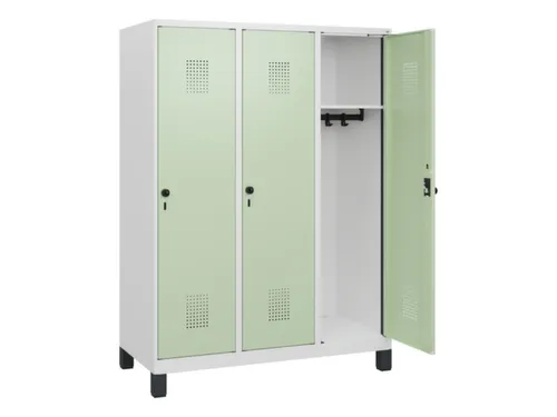schoollocker,HxBxD 1630x1200x500mm,3vak,vak B 400mm,draaigrendel