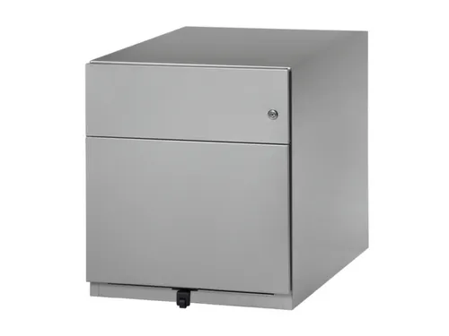 Mobiel Ladenblok Staalplaat 495x420x565mm 1hangmappenlade 1lade Zilver