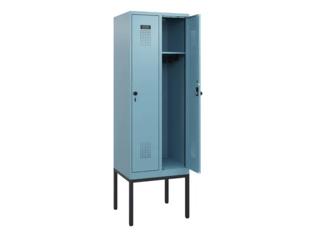 schoollocker,HxBxD 1950x600x500mm,2vak,vak B 300mm,draaigrendel