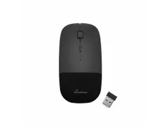 MROS215 Optische muis 3 knoppen silent-click draadloos Zwart glans