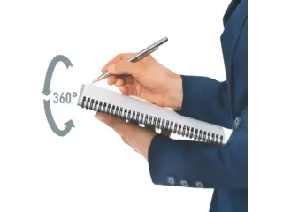 Notitieboek Leitz Office A5 lijn 180pag grijs rood - 4