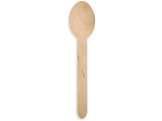 Lepel Uit Hout Gecoat FSC 160 mm Pak 100 Stuks - 2
