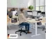 Leitz hangende draagbare bureau organizer met handvat donkergrijs