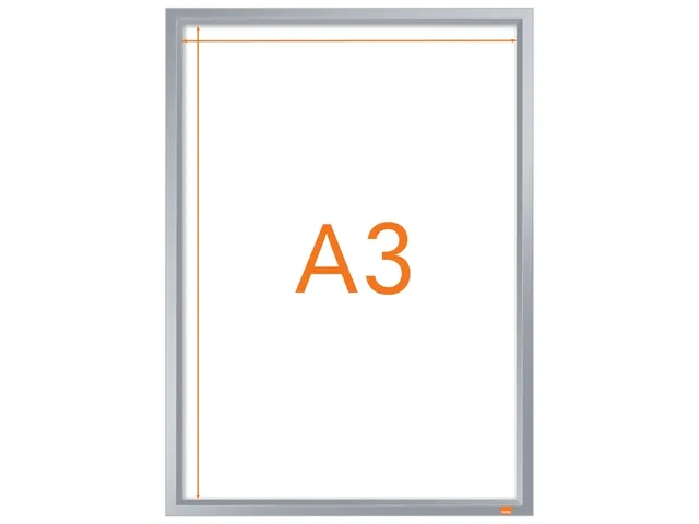 Cadre clipsable Nobo Impression Pro A3 argent