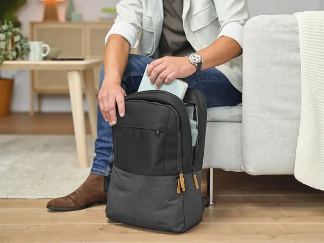 Trust laptoprugzak Lisboa voor 16 inch laptops, zwart