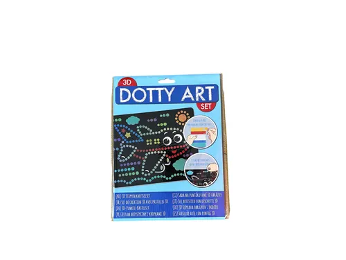 Knutselset 3D Dotty art assorti