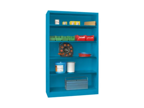 kantoorstelling,HxBxD 1950x1200x500mm,4xStalen bodem,RAL5012
