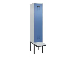 locker met bank,HxBxD 2120x400x815mm,1vak,vak B 400mm,cilinderslot - 2