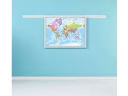 Smit Visual Landkaart whiteboard PartnerLine Wereld 100x136cm