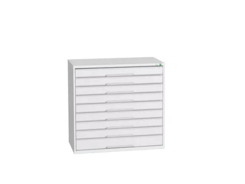 ladekast HxBxD 1000x1050x550mm 9laden romp RAL7035 front RAL7035