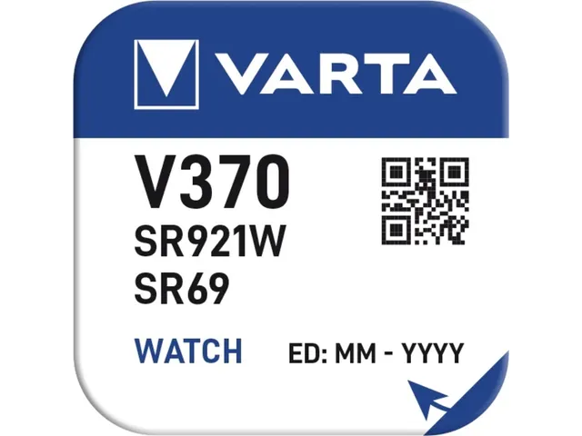 Batterij VARTA knoopcel V370/SR69 zilver