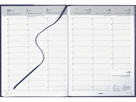 Agenda 2027 Brepols Omega Lima 7dagen/2pagina's blauw