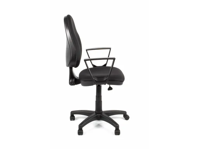 Bureaustoel EN1335 Linea Tiger 01 zwart/zwart met armleuning