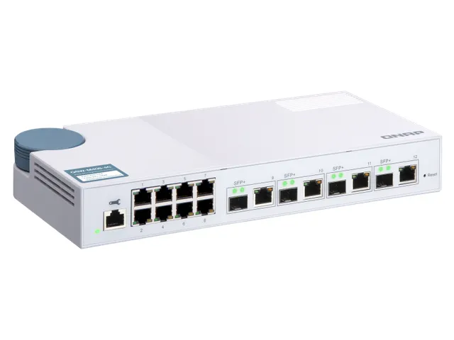 8x RJ45 1GbE, 4x 10GbE SFP+/RJ45 Combo, Web Managed, 100-240VAC, 50/60