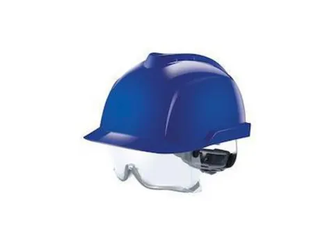 MSA V-Gard 930 veiligheidshelm, blauw, per stuk, niet geventileerd
