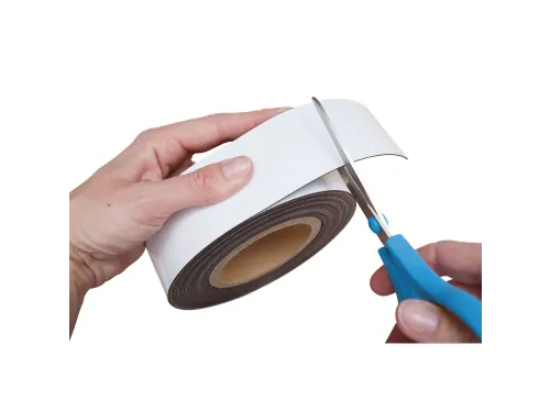 Magneetband beschrijf- en wisbaar MAUL 10mx50mmx1mm wit