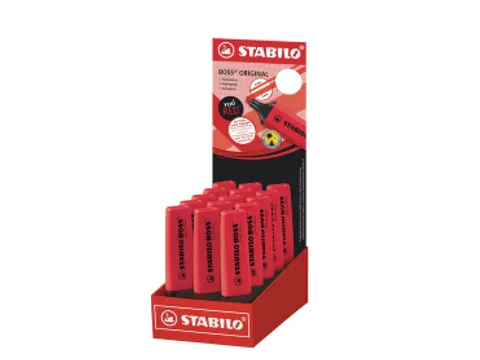 Markeerstift STABILO Boss 70/48 echt rood 15 stuks