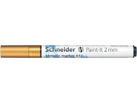 Metallic marker Schneider Paint-It 011 2mm goud metallic