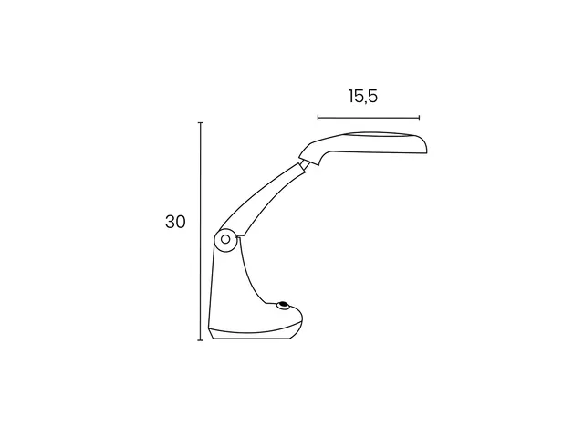 400108074 Unilux Magnifying Lamp Mini Zoom LED 6000K 785lm wit