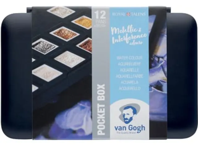 Aquarelverf 12St. Metallic- Interference Kleur