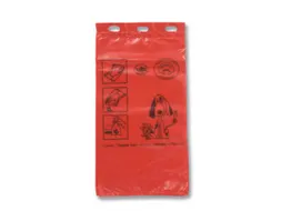 hondenpoepzakjes,dikte 15 µm,LxB 350x200mm,rood