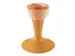Support poche à douille orange H240mm