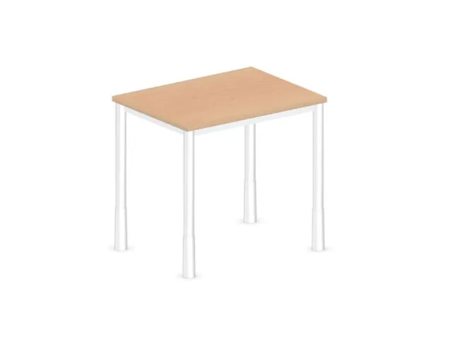 In hoogte verstelbaar bureau,HxBxD 720-840x800x600mm,NE-esdoorn