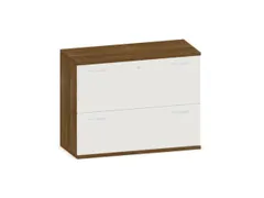 hangmappenkast 770x1000x430mm 2hangmappenframes Noten+ wit