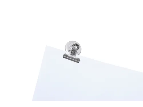 Papierklem MAUL Bulldog met magneet 30mm capaciteit 10mm zilver