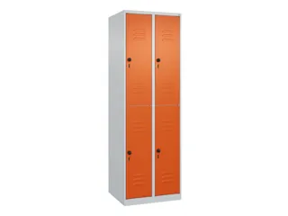 dubbeldekse locker,HxBxD 1850x600x500mm,2x2vak.,vak B 300mm - 1