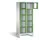 Lockerkast 1850x810x500mm 2x5 vakken Cilinderslot Poten, RAL6011