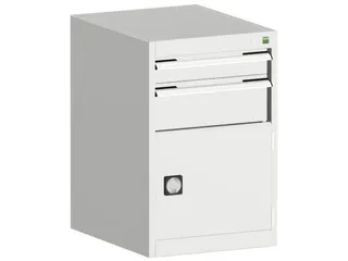 ladekast HxBxD 800x525x650mm 2laden RAL7035 - 2