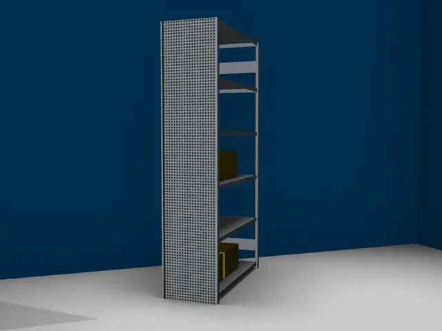 paroi latérale,p. rayonnage sans boulons,HxP 2500x500mm,galvanisé