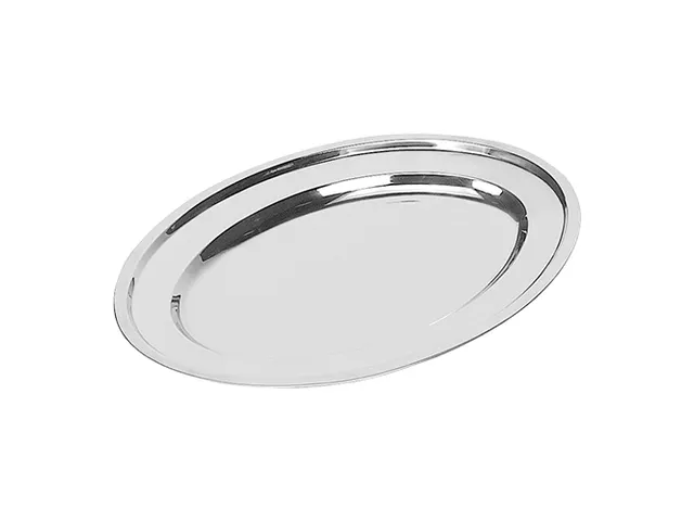 Schotel ovaal serveerplateau 45cm RVS 18/08